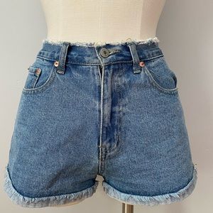 Distressed Hem Signature 8 Jean Shorts